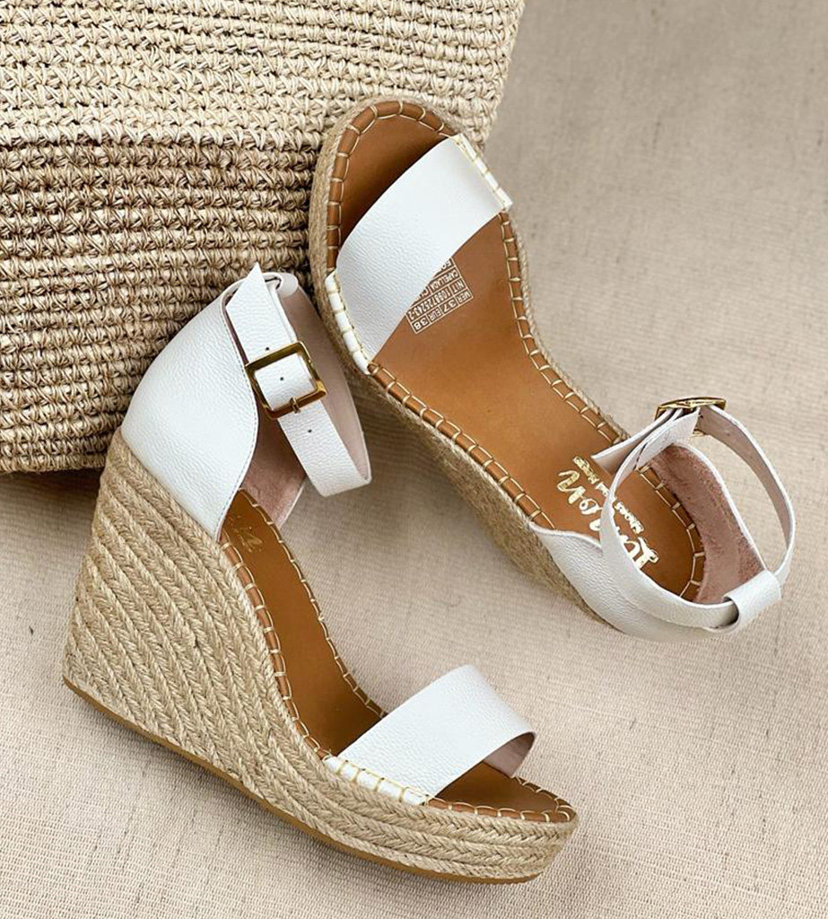 Sandalias plataforma yute hebilla cerrada