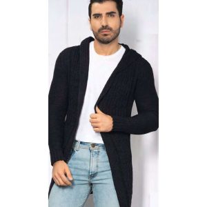 Sweater gabán capucha Hombre