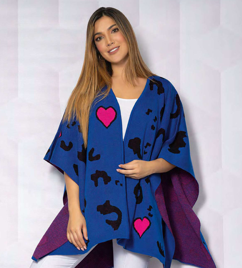 Ruana dos corazones