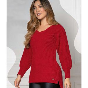 Sweater cuello en V