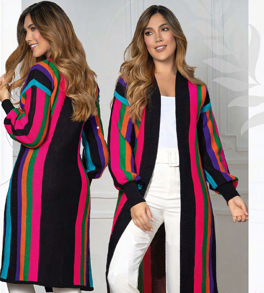 Sweater gabán rayas