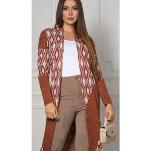 Sweater gabán diamantes