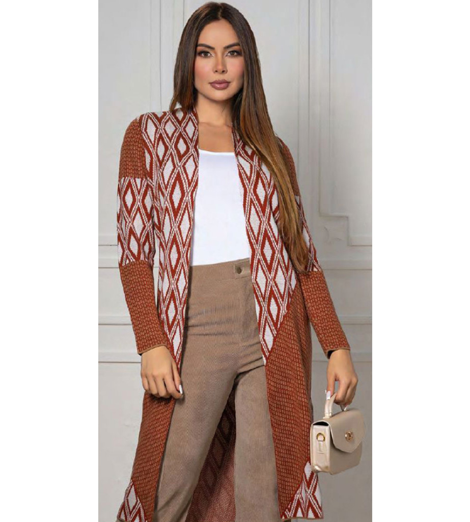 Sweater gabán diamantes