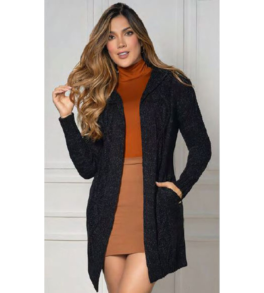 Sweater gabán franja trenza - Image 2