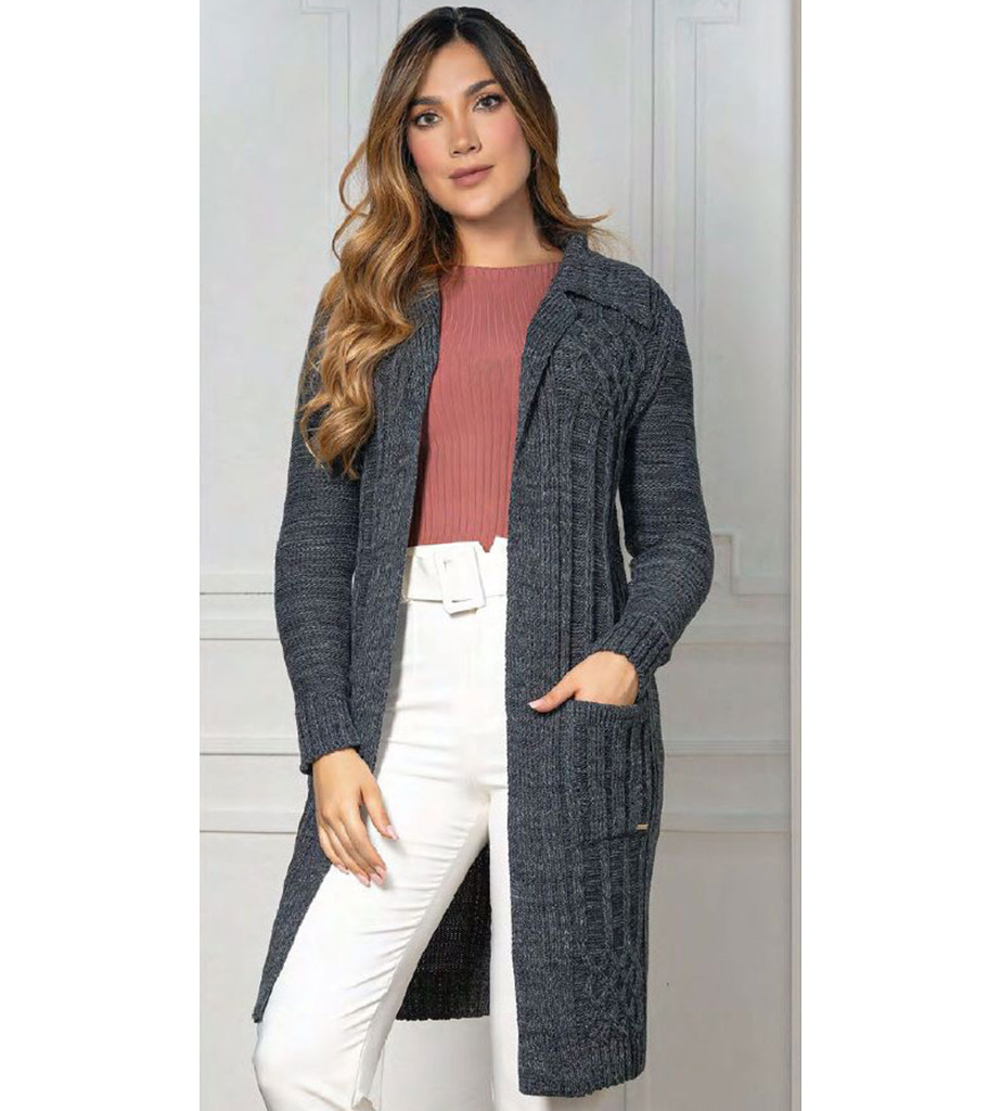 Sweater gabán vertical
