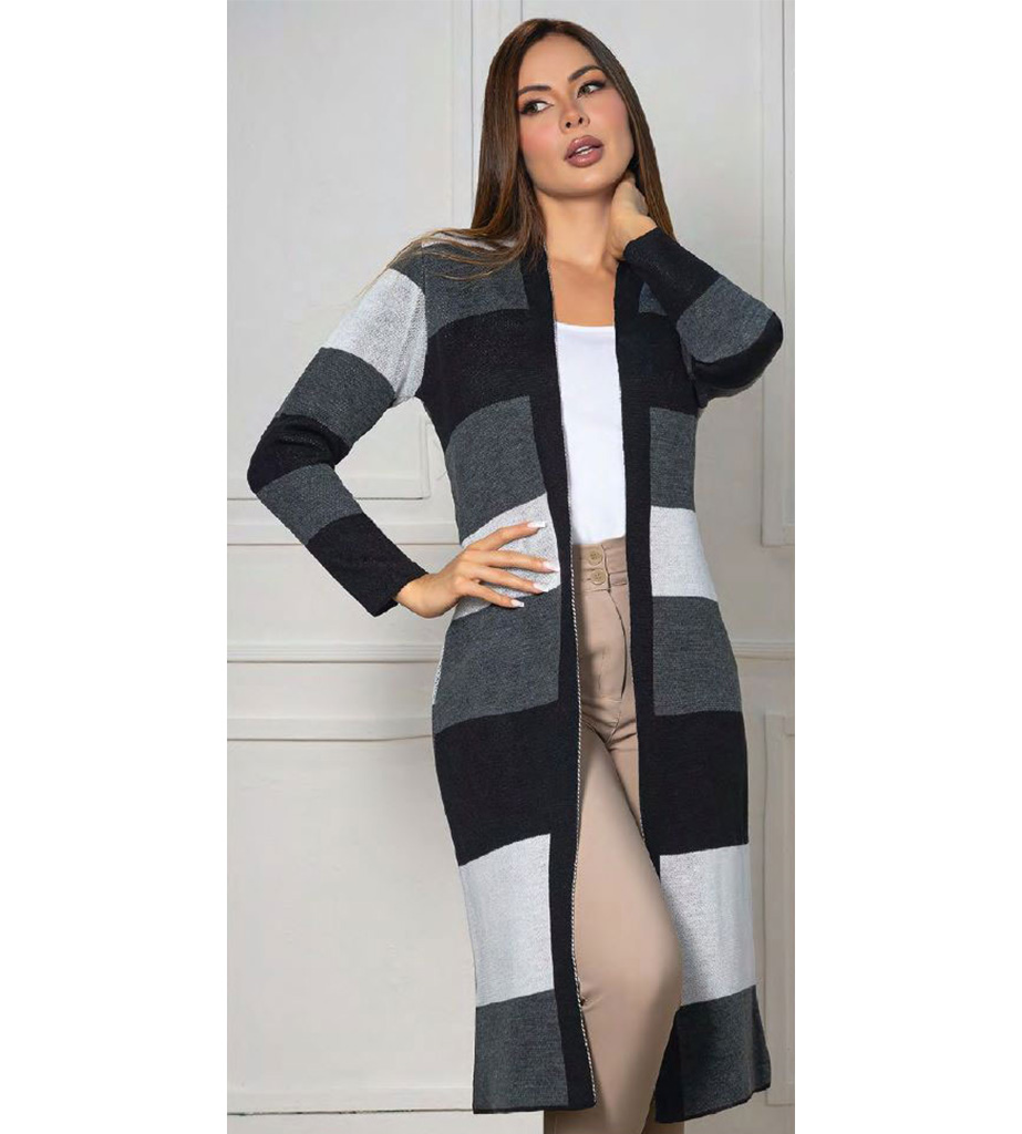 Sweater gabán multifranjas