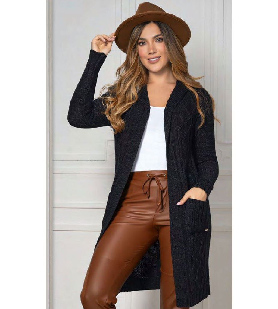 Sweater gabán capucha clásico
